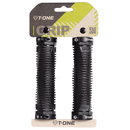 PUÑO DNA T-ONE T-GP49 NEGRO 2 LOCK ACANALADO GEOMETRICO