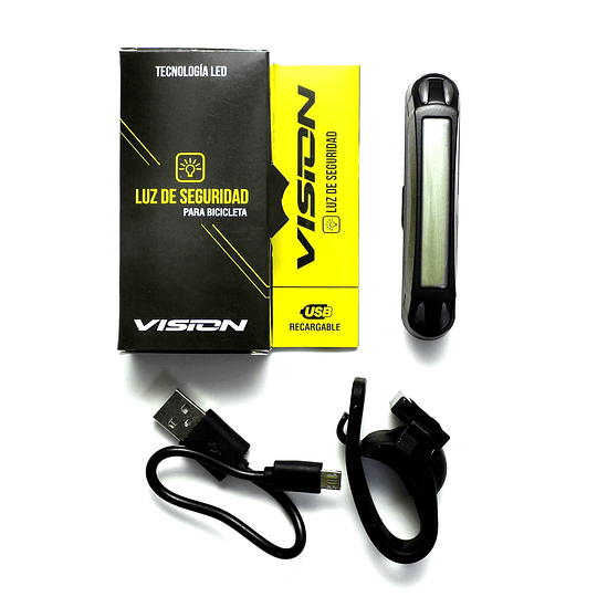 LUZ LED BEST DELANTERA RECARGABLE USB BLANCA 30 LED BS-PL306D