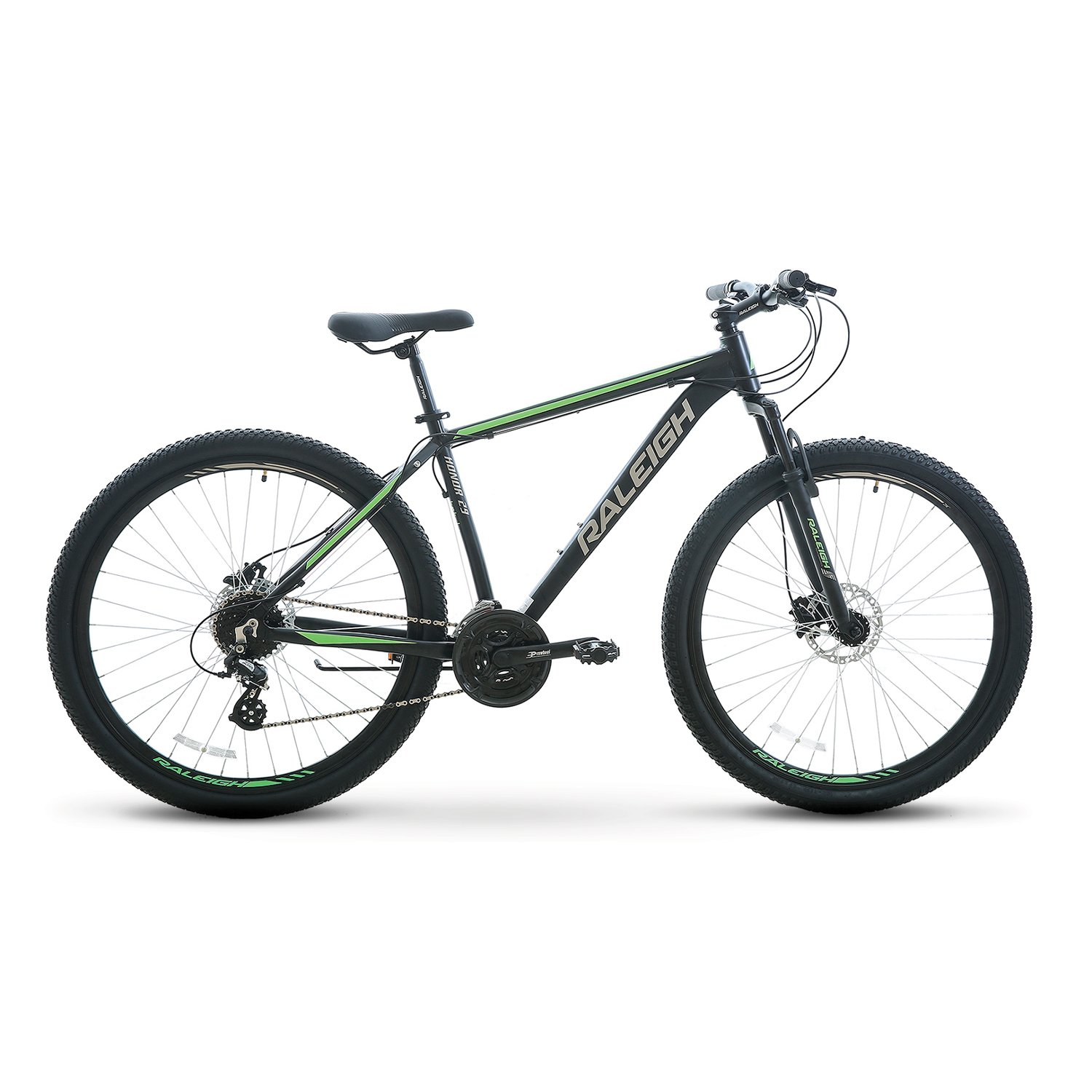 Bicicleta Raleigh Honor Negro / Verde - Aro 29