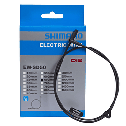 CABLE ELECTRICO SHIMANO EW-SD50, FOR EXTERNAL ROUTING, 650MM NEGRO, IND.PACK IEWSD50L65