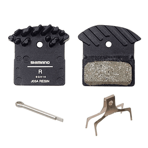 Pastilla Freno Shimano Resina W/ Fin (L05A-Rf), Pad Spring, 1 Pair, Ind.Pack Ebpl05Arfa
