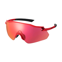 LENTE SHIMANO CE-EQNX4RD, METALLIC RED, RIDESCAPE ROAD, SPARE:CLEAR, IND.PACK ECEEQNX4RDR03
