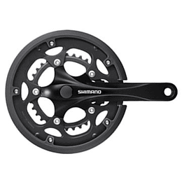 VOLANTE SHIMANO FC-RS200 170MM 50X34T FOR REAR 8-SPEED, W/O CG, BLACK, IND.PACK EFCRS200C04X