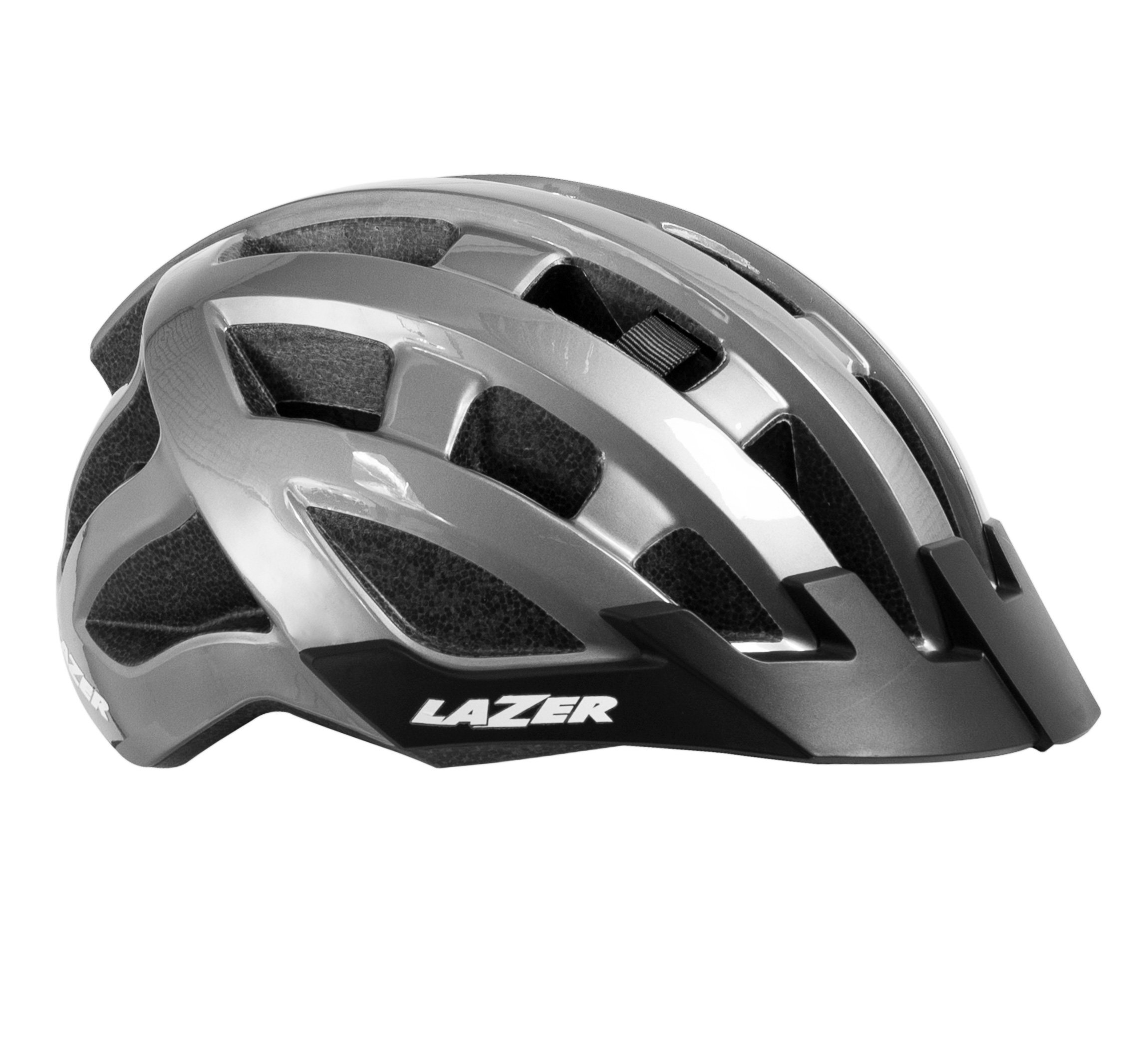 Casco De Ciclismo Lazer Compact Montaña Plateado
