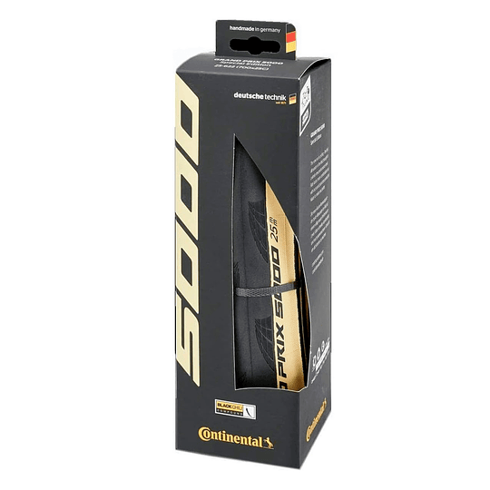 Neumático Continental Grand Prix 5000 Black/Cream Foldable Skin 700 X 25C