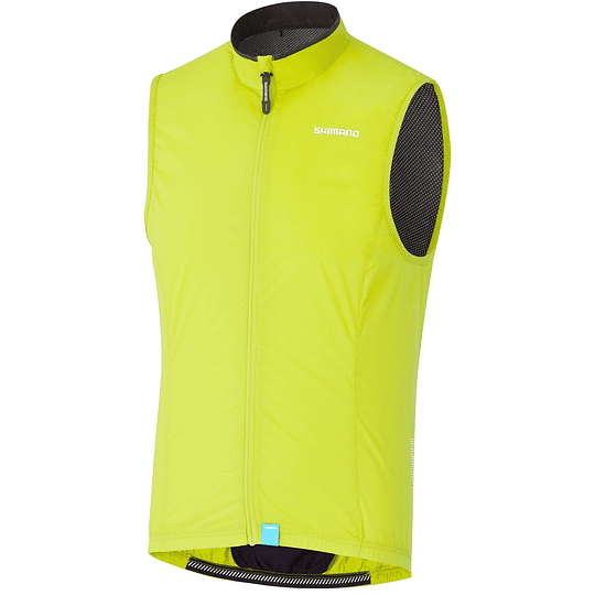 Corta viento Hombre Shimano compact wind vest, amarillo neon EUR:XXL