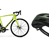 Pack: Bicicleta Merida Scultura 200 Disc + Casco Lazer Strada Kineticore Ruta Verde