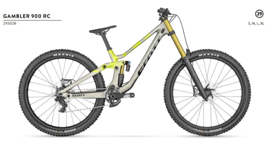 BICICLETA SCOTT GAMBLER 900 RC