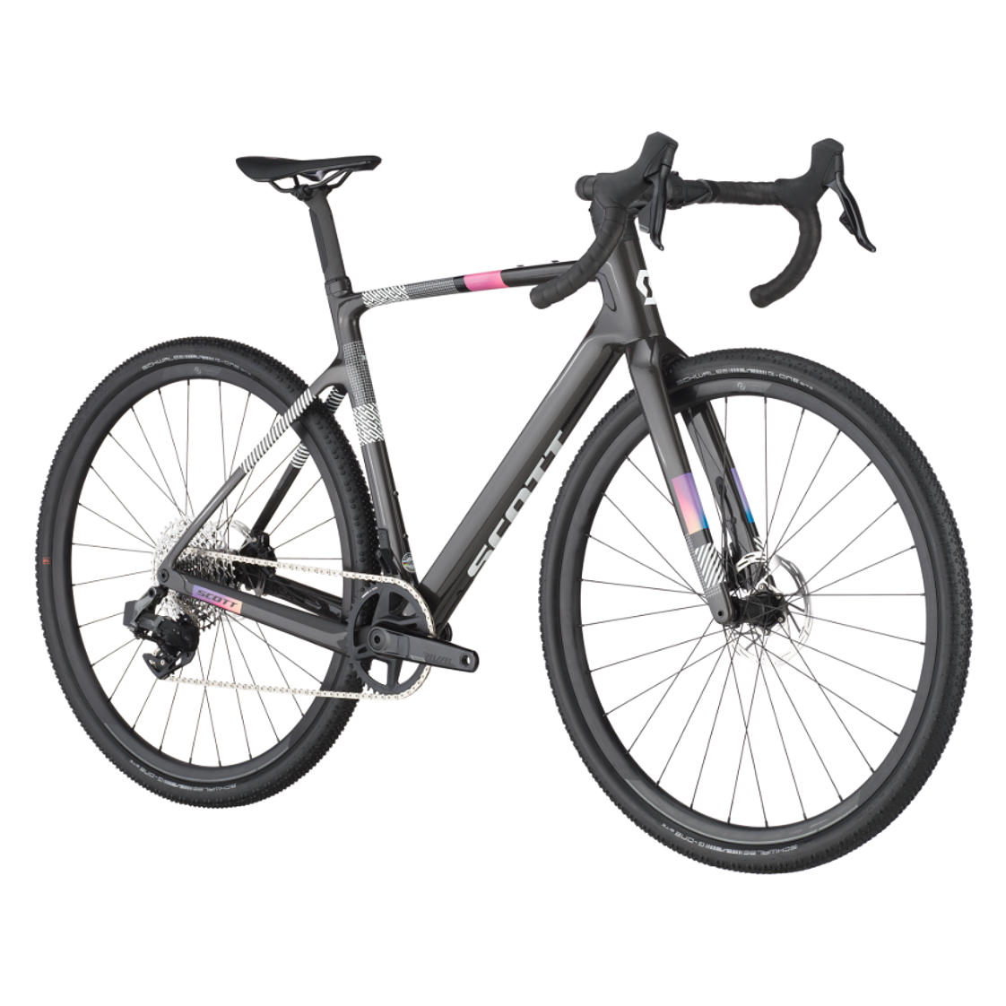 Bicicleta Scott Addict Gravel 30 Carbon Black Sram Rival 2