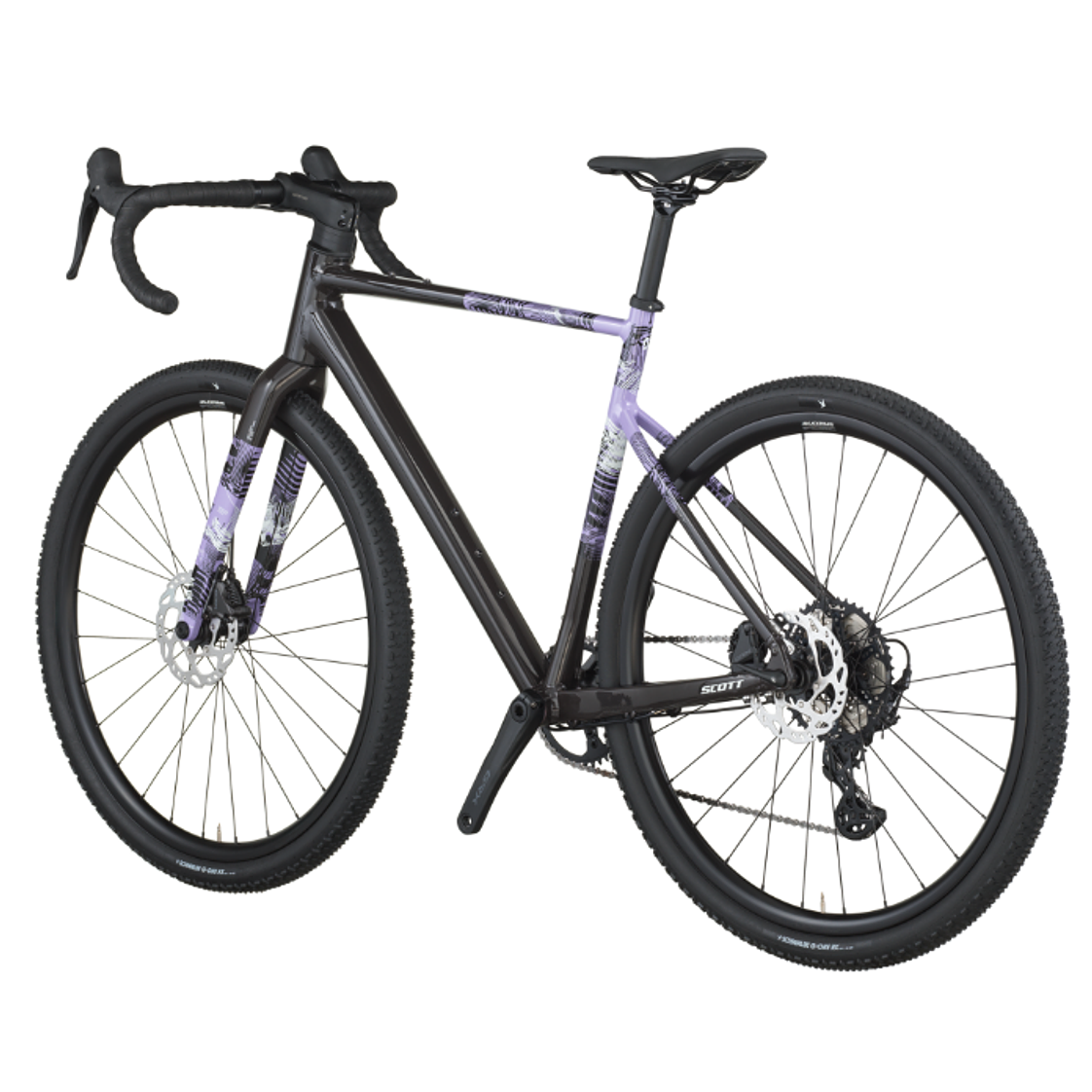 BICICLETA SCOTT SPEEDSTER GRAVEL 10 BLACK/VIOLET GRX 2