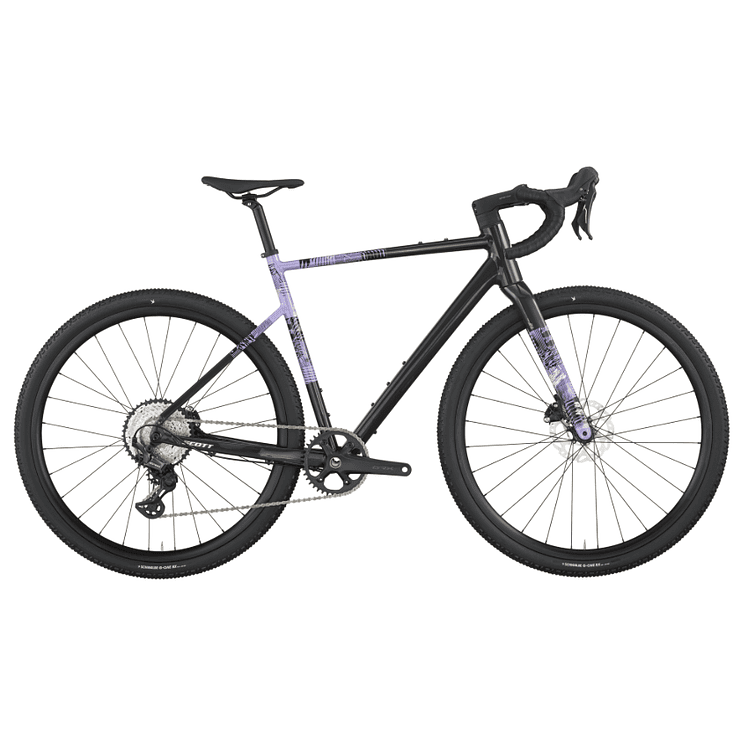 BICICLETA SCOTT SPEEDSTER GRAVEL 10 BLACK/VIOLET GRX 1
