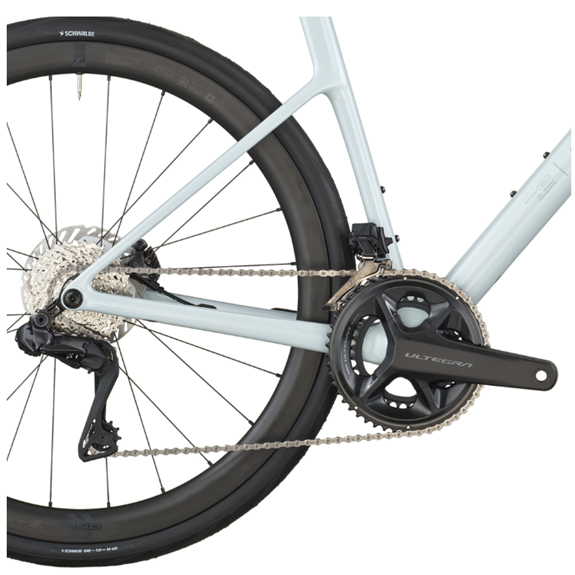 Bicicleta Scott Addict 20 Cumulus White Ultegra Di2 6