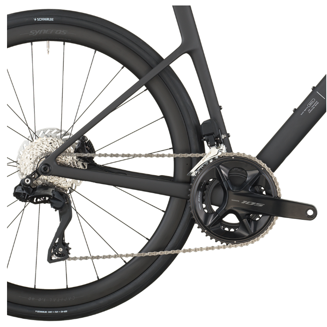 Bicicleta Scott Addict 30 Carbon Black 105 Di2 4