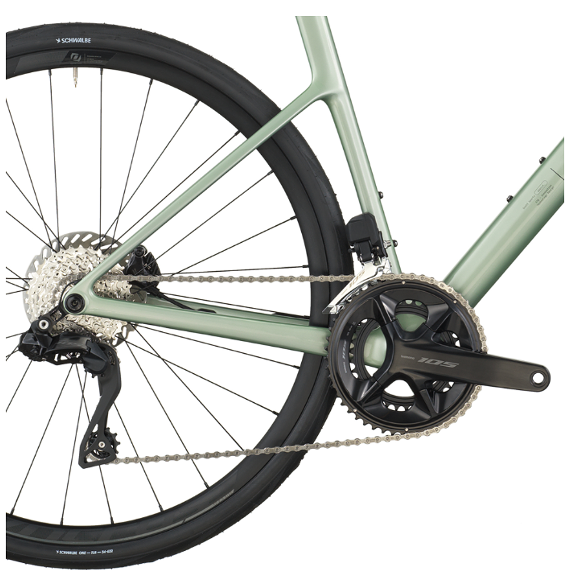 Bicicleta Scott Addict 40 Reseda Green 105 Di2 5