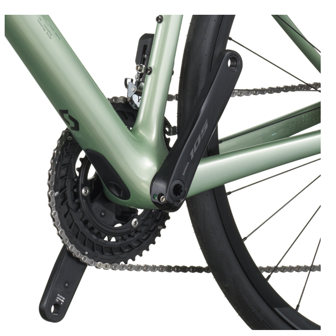 Bicicleta Scott Addict 40 Reseda Green 105 Di2 6