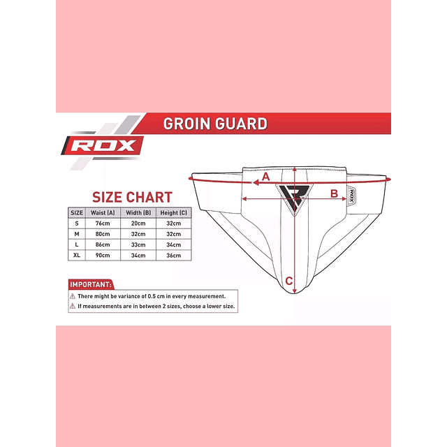 Copo Abdominal Protetor de Virilha RDX R2