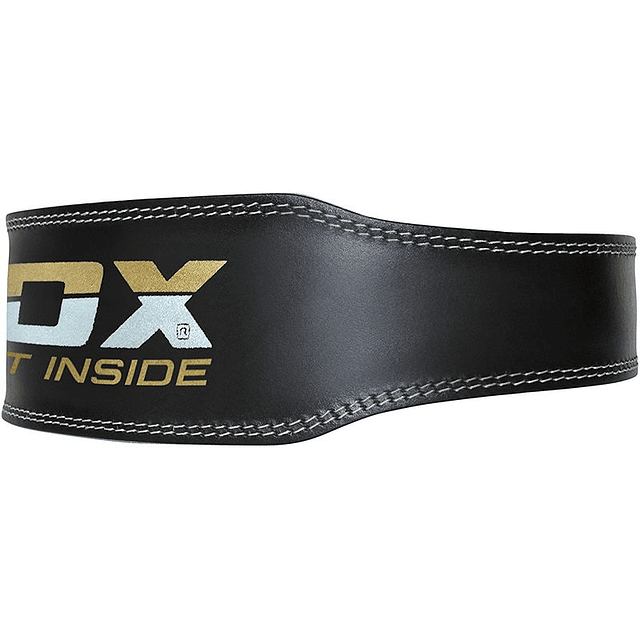 RDX LEATHER WEIGHT LIFTING GYM BELT 4 INCH