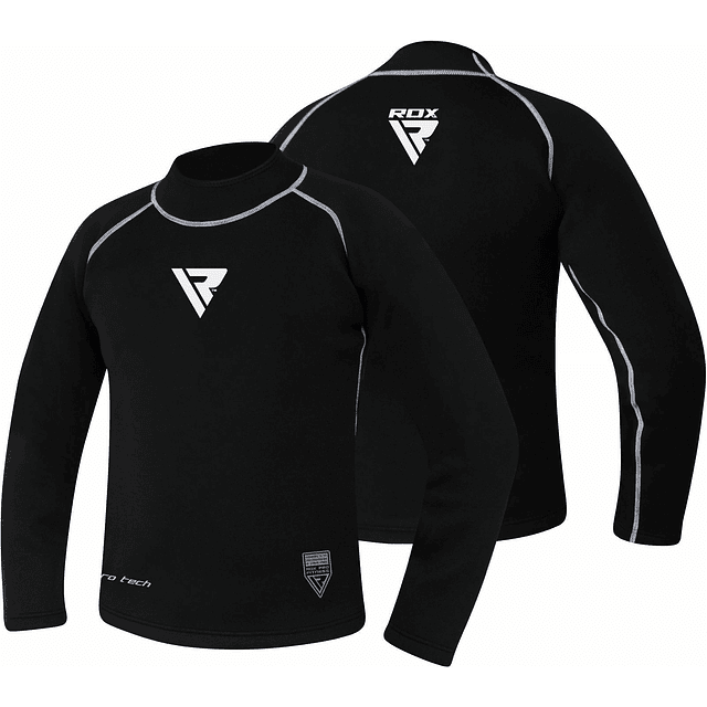 RASH GUARD RDX X3 COMPRESSÃO DE MANGA COMPRIDA