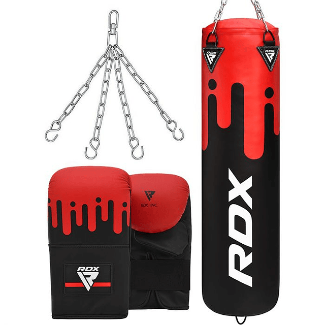 Saco de boxeo RDX 1.50 mts. Relleno, guantillas incluidas