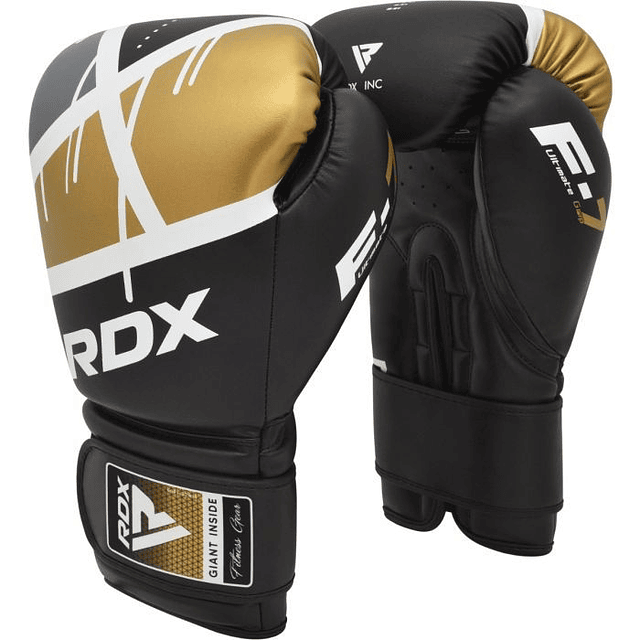 Guantes de Boxeo RDX F7 EGO black-golden