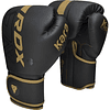 Guantes de boxeo Rdx F6 Kara Negro dorado