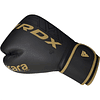 Guantes de boxeo Rdx F6 Kara Negro dorado