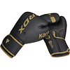 Guantes de boxeo Rdx F6 Kara Negro dorado