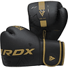 Guantes de boxeo Rdx F6 Kara Negro dorado