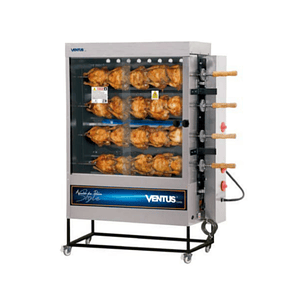 Asador de Pollos a Gas 4 Espadas Quemador Tubular VENTUS