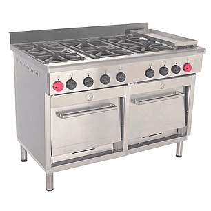 Cocina 6 platos Plancha churrasquera Maigas