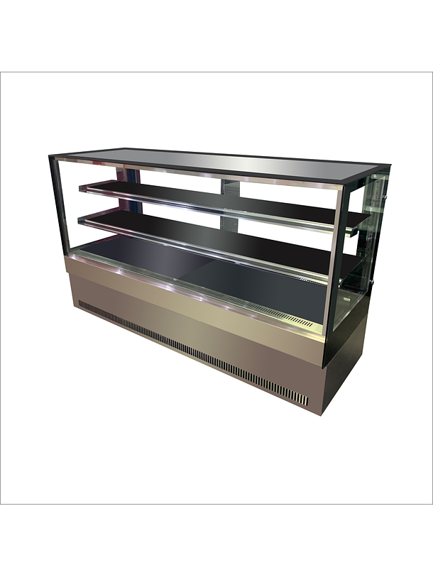 Vitrina pastelera cuadrada 2mts Maigas 1