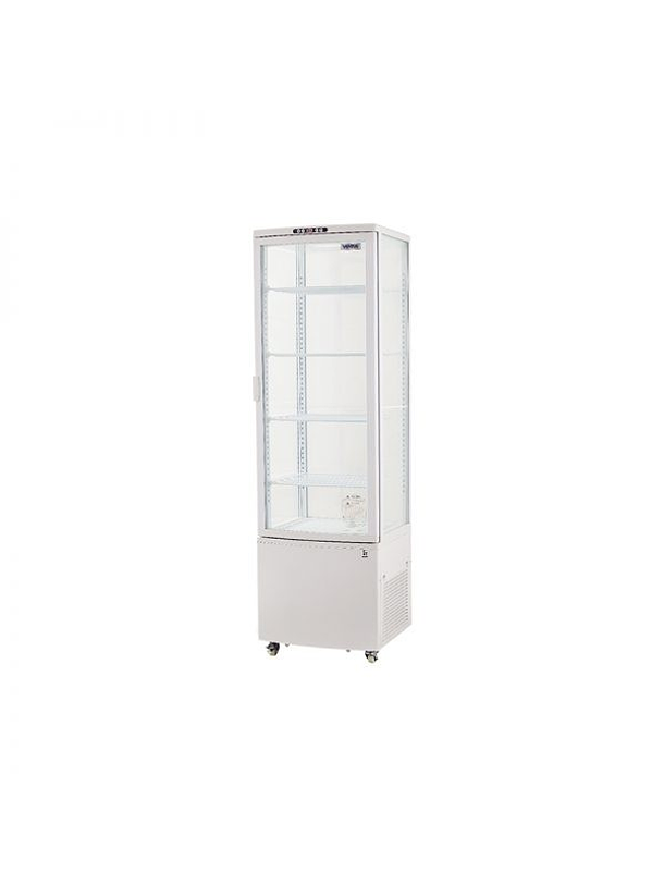 Vitrina Pastelera 235L Vertical Cuadrada Blanca VENTUS. 1