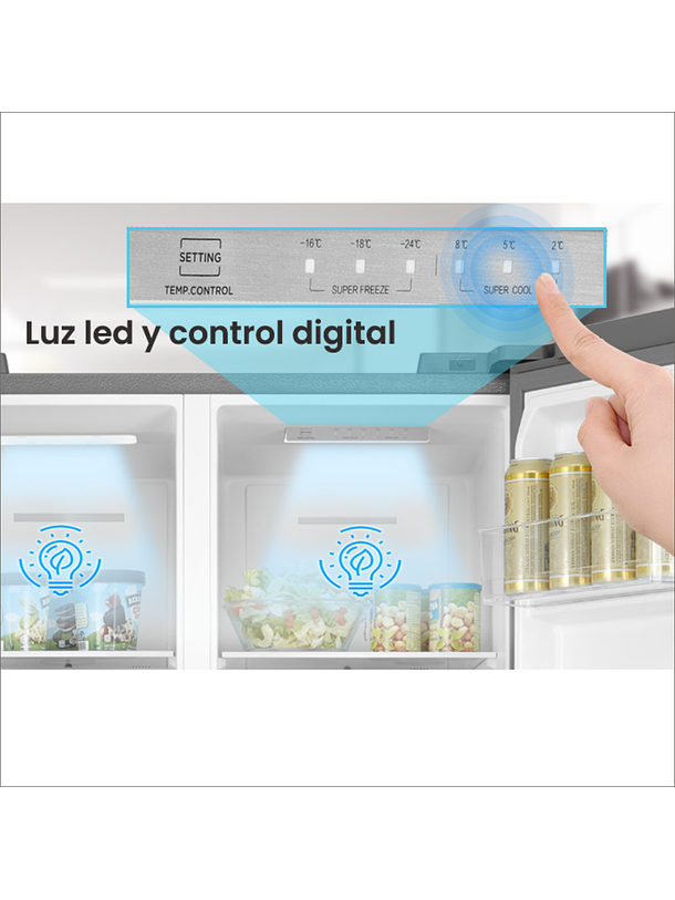 Refrigerador SIDE BY SIDE 442 Litros 4