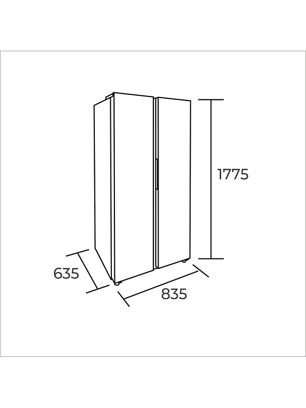 Refrigerador SIDE BY SIDE 442 Litros 5
