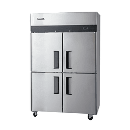 Refrigerador ind. 2 cuerpos, 4 puertas de acero VR4PS-1000