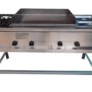 Lonchera 1.50 Plancha + Baño Maria + Quemadores Cousiño