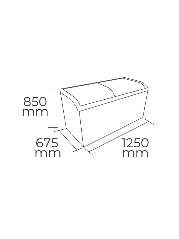 Congeladora Tapa Vidrio 420L MAIGAS 2