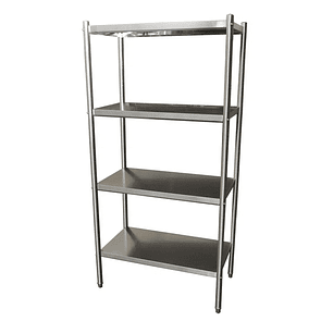 Estante 4 Repisas Acero Inoxidable 1.0 mts 