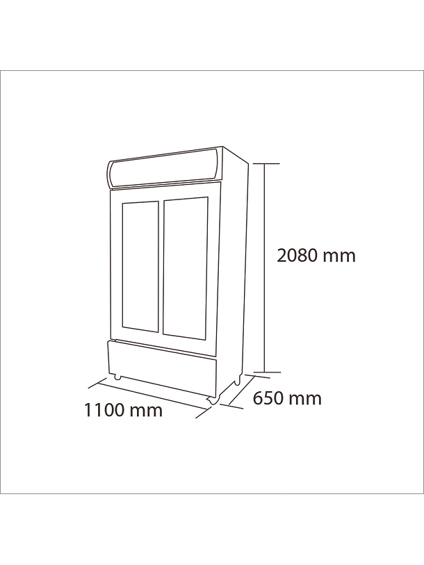 Visicooler 1000L MAIGAS 3