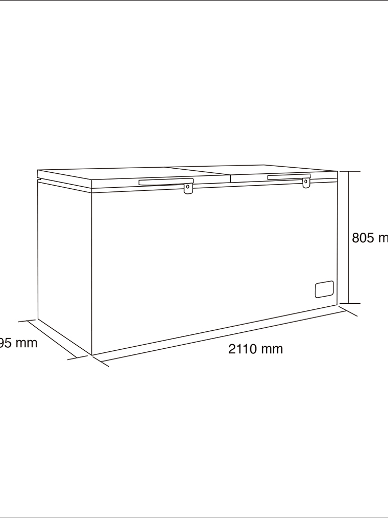 Congeladora Tapa Dura 745L MAIGAS 3