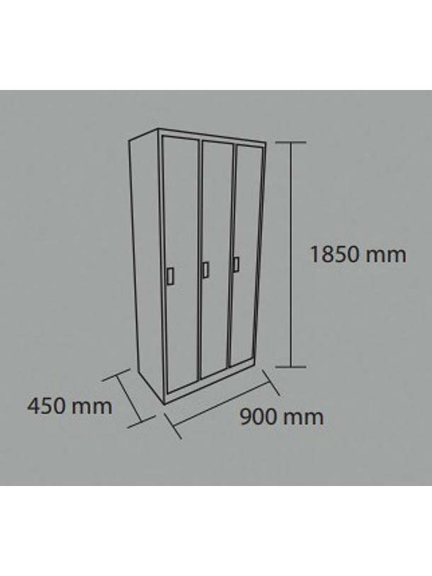 Casillero 3 Puertas 6