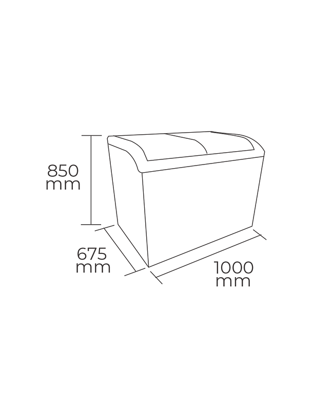 Congeladora Tapa de Vidrio 320L MAIGAS 2