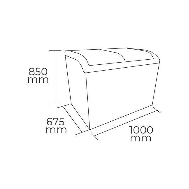 Congelador Tapa de Vidrio Curvo SD320Q MAIGAS