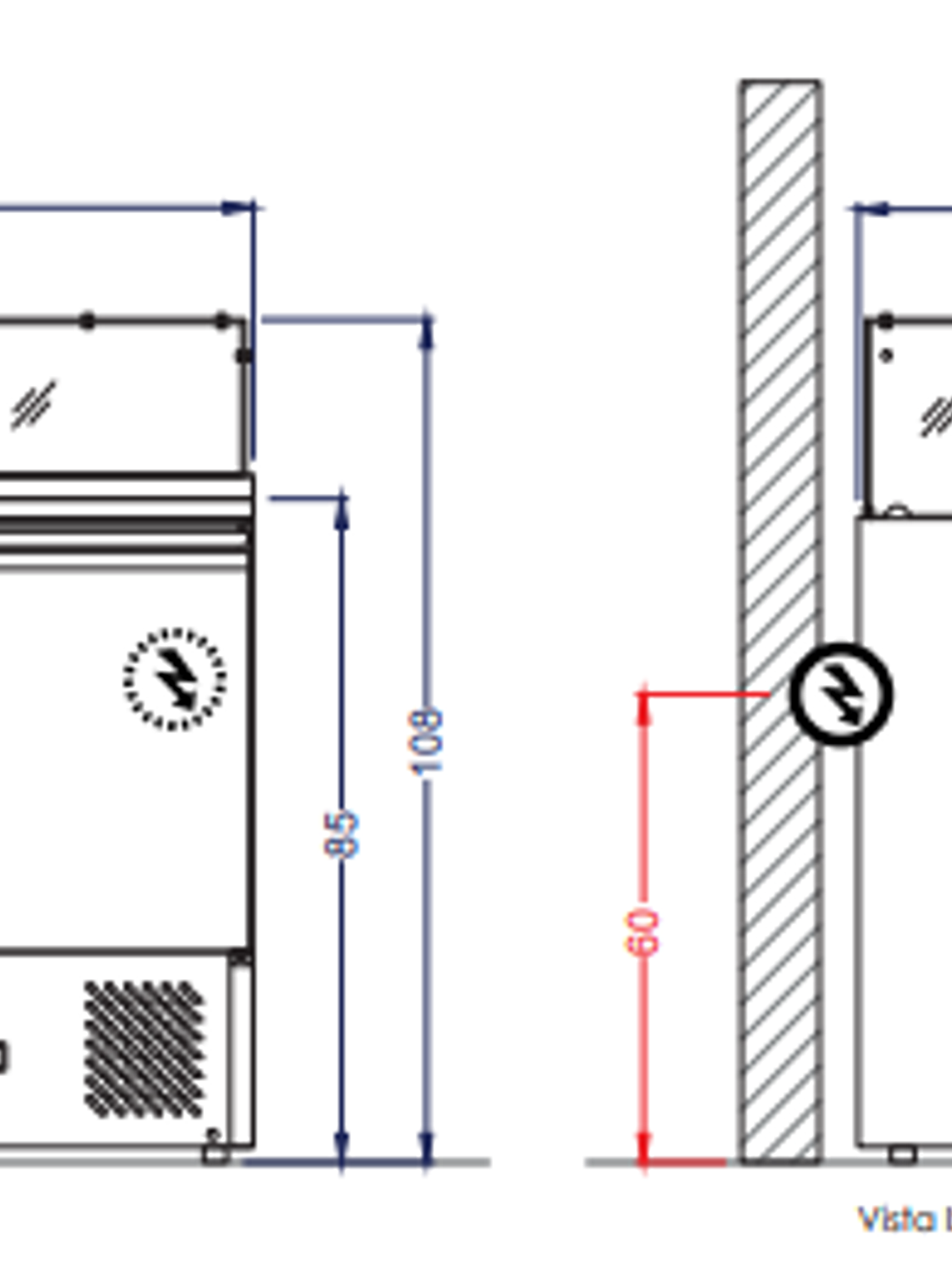 Mesón Saladette 2 Ptas. VMRSL-390 BENEFIT Ventus 2
