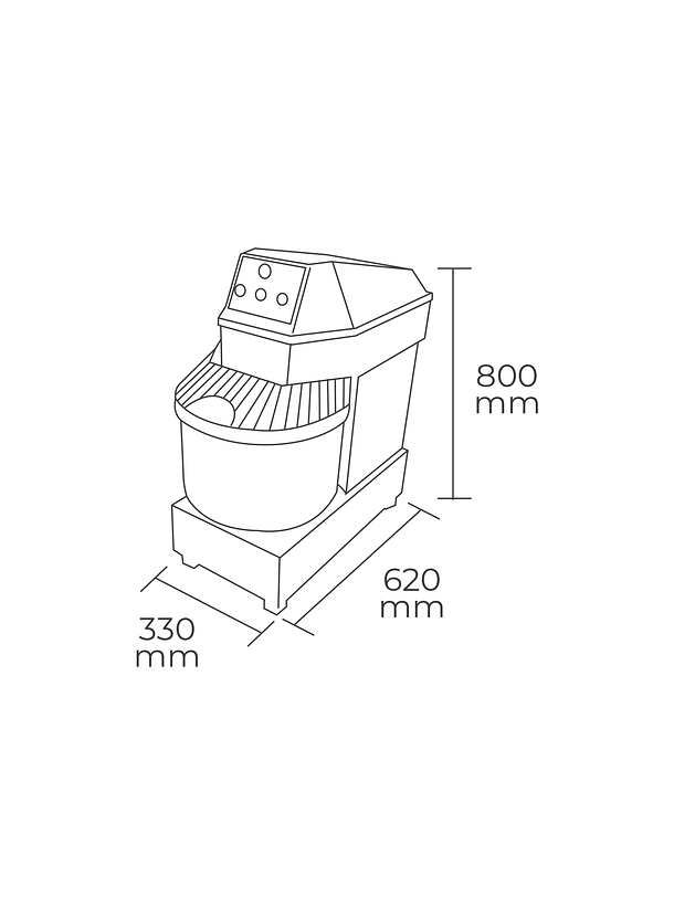 Amasadora 8 kg MAIGAS 4