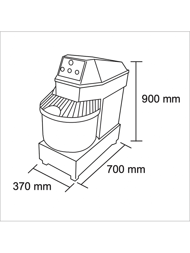 Amasadora 12 kg MAIGAS 4