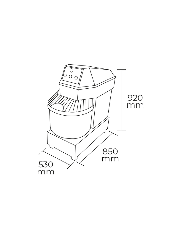 Amasadora 22 kg MAIGAS 4