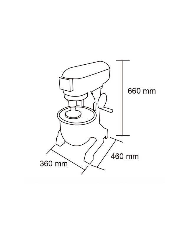 Batidora 10L MAIGAS 4