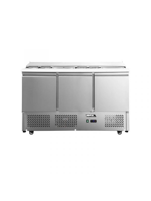 Mesón saladette 3 ptas, cubierta acero inox, VMRSL385 BENEFIT 4