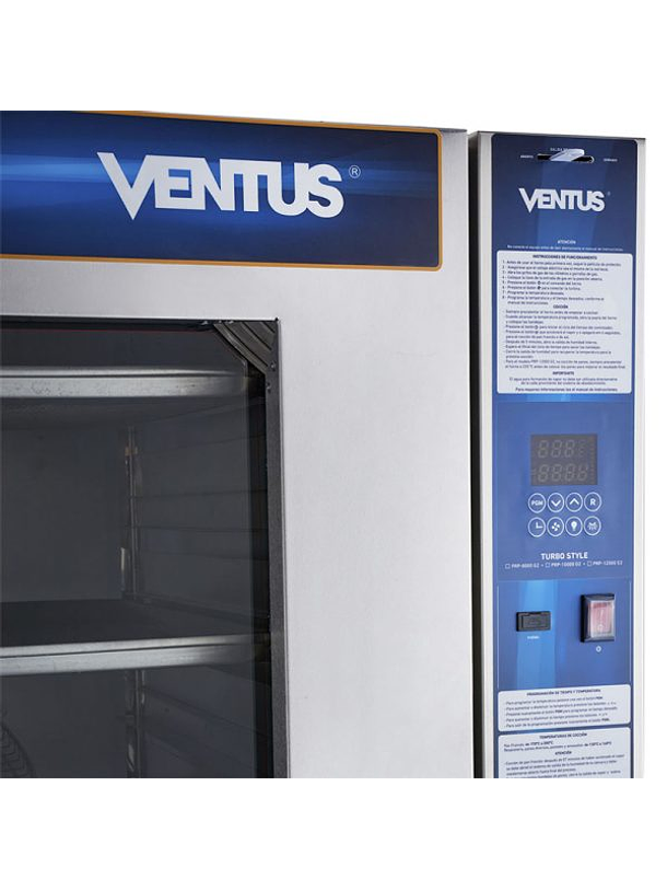 Horno Convector Gas 8 bandejas Turbo VENTUS 4